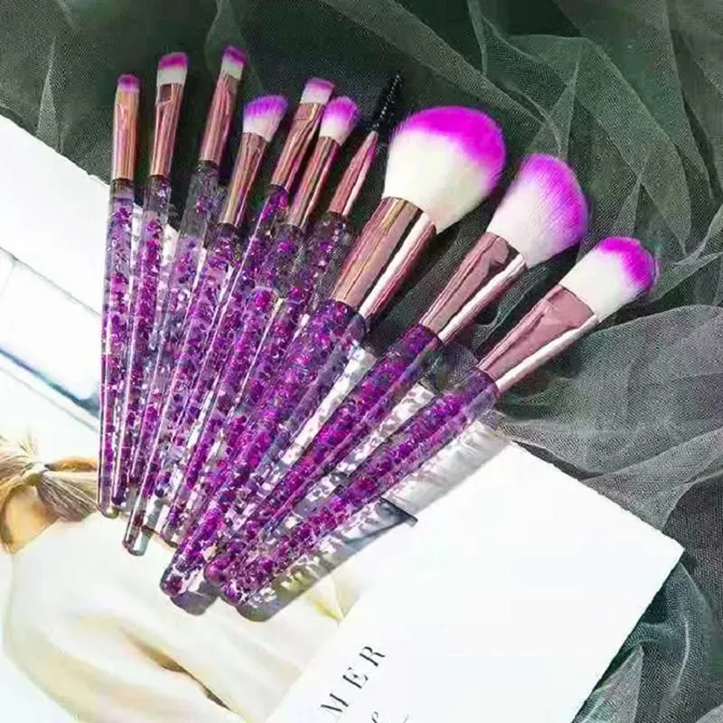 10pcs Set Makeup Brushes Tool Set Cosmetic Powder Eye Shadow Foundation Blush Blending Beauty Maquiagem Beauty Kit for Party — image 21