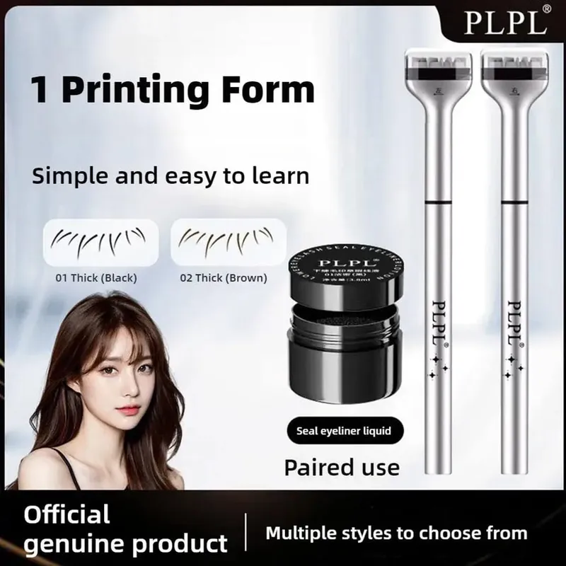 Lower Eyelash Stamp Lazy Lower Eyelash Stamp Makeup Mascara Natural-looking Convenient Cosmetics 2-in-1 Eyelash Stick Begin