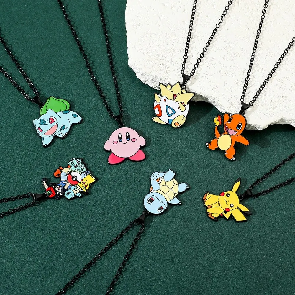 Anime Pokemon Metal Toy Figure Comel Pikachu Squirtle Psyduck Charmander Hiasan Parti Hadiah Cosplay