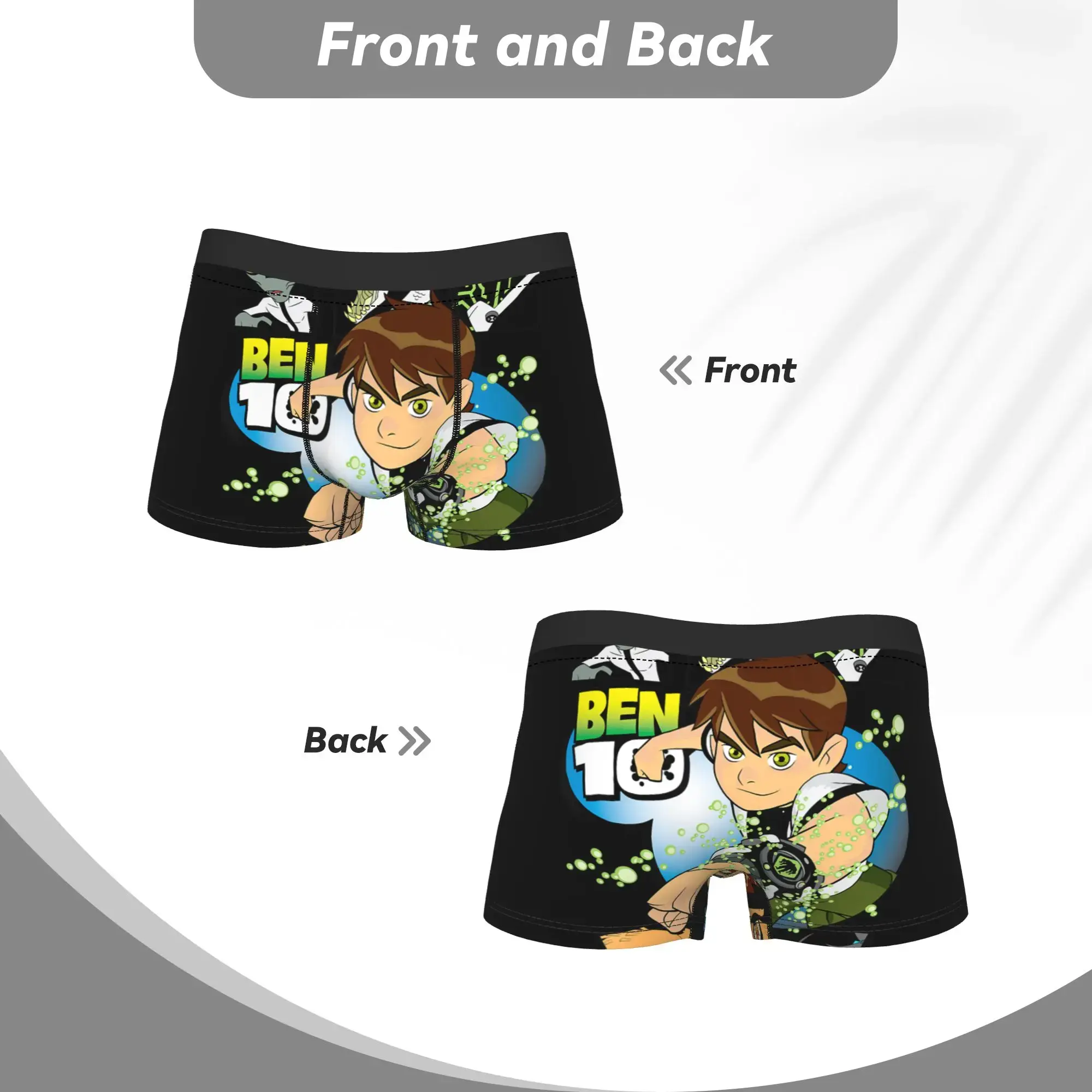 Ben 10 Aliens ondergoed klassiek slipje douane shorts slips voor mannen 3D zakje plus size kofferbak