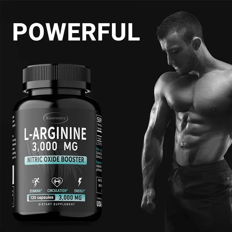 L-Arginine 3000mg - Supports Muscle Growth Vascular Function Boosts Energy Improves Endurance and Promotes Blood Circulation — image 7