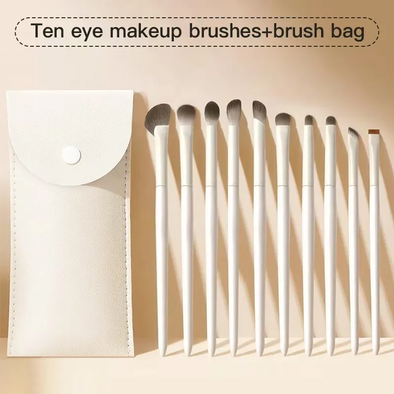 Eye Shadow Brush Set for Beginners Including Color Application Under-Eye Liner and Blending Detail Brushes — image 1