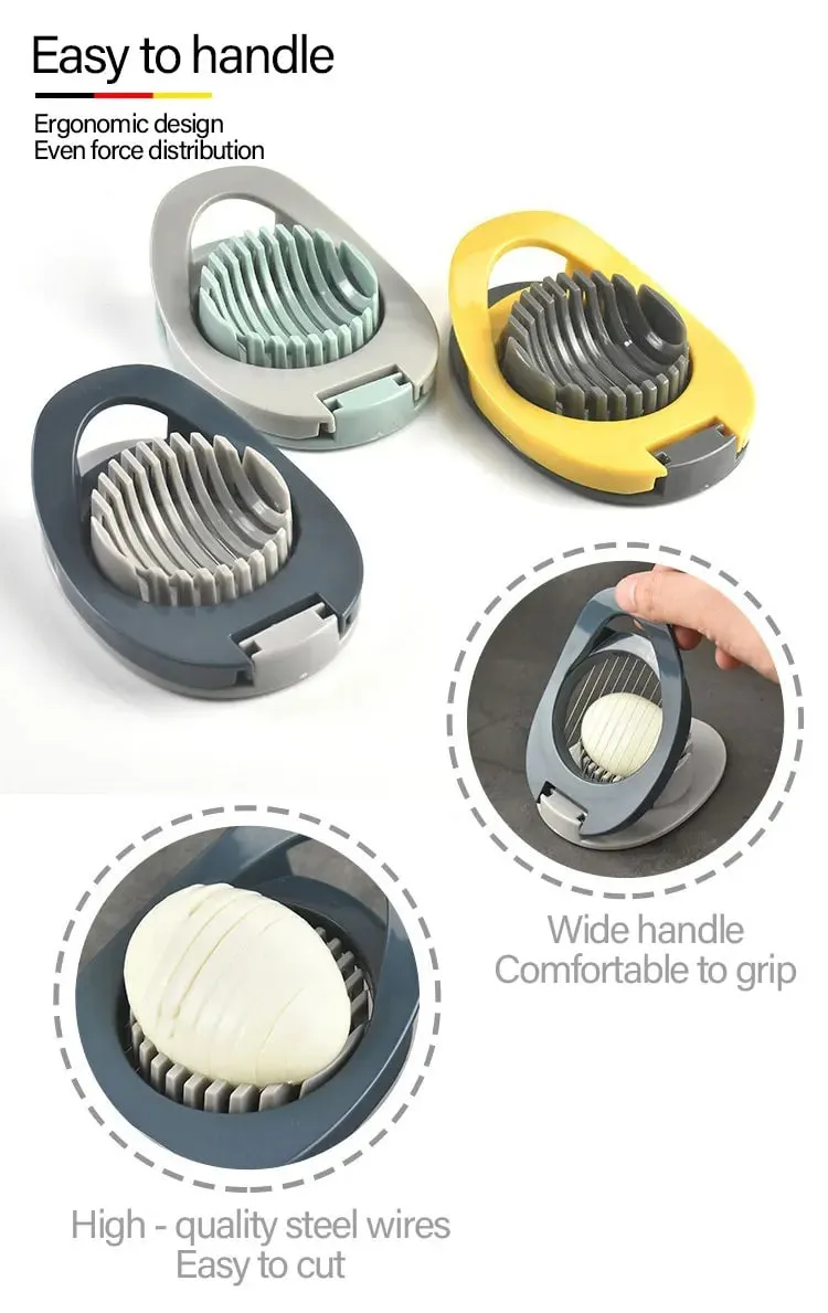 Stainless Steel Wire Egg Slicer Fruit Garnish Slicer Multipurpose Egg Cutter Cut Pores Hard Eggs JDGJ002