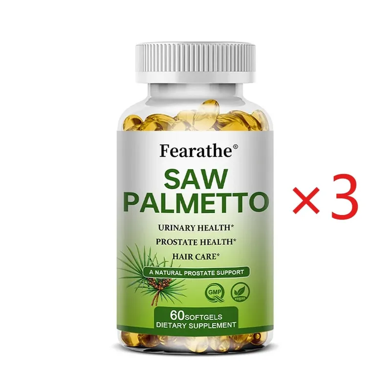 Saw Palmetto Prostate Health Supplement Promote Urinary Tract Function 500mg Per Serving - Vegan Non-GMO Capsules