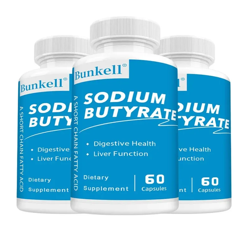 Sodium Butyrate Supplement - Helps Gut Health Detox and Cleansing of The Liver Digestive Health Non-GMO