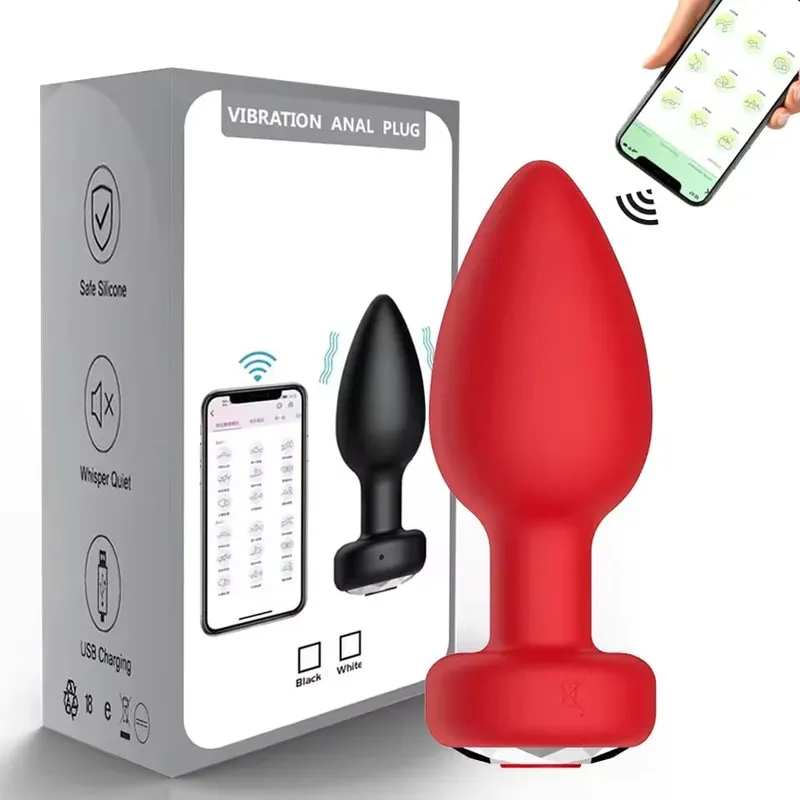 Remote Wireless Control Anal Vibrator Butt Plug Male Prostate Massager Female Vagina Masturbator for Adult Sex Toys Women Gay