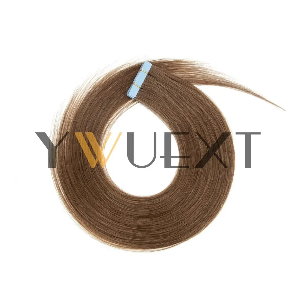Tape in Human Hair Extensions 12-20 Inches Seamless PU Skin Weft Tape Hair Natural Straight 20pcs/pack 30G Tape Glue — image 11