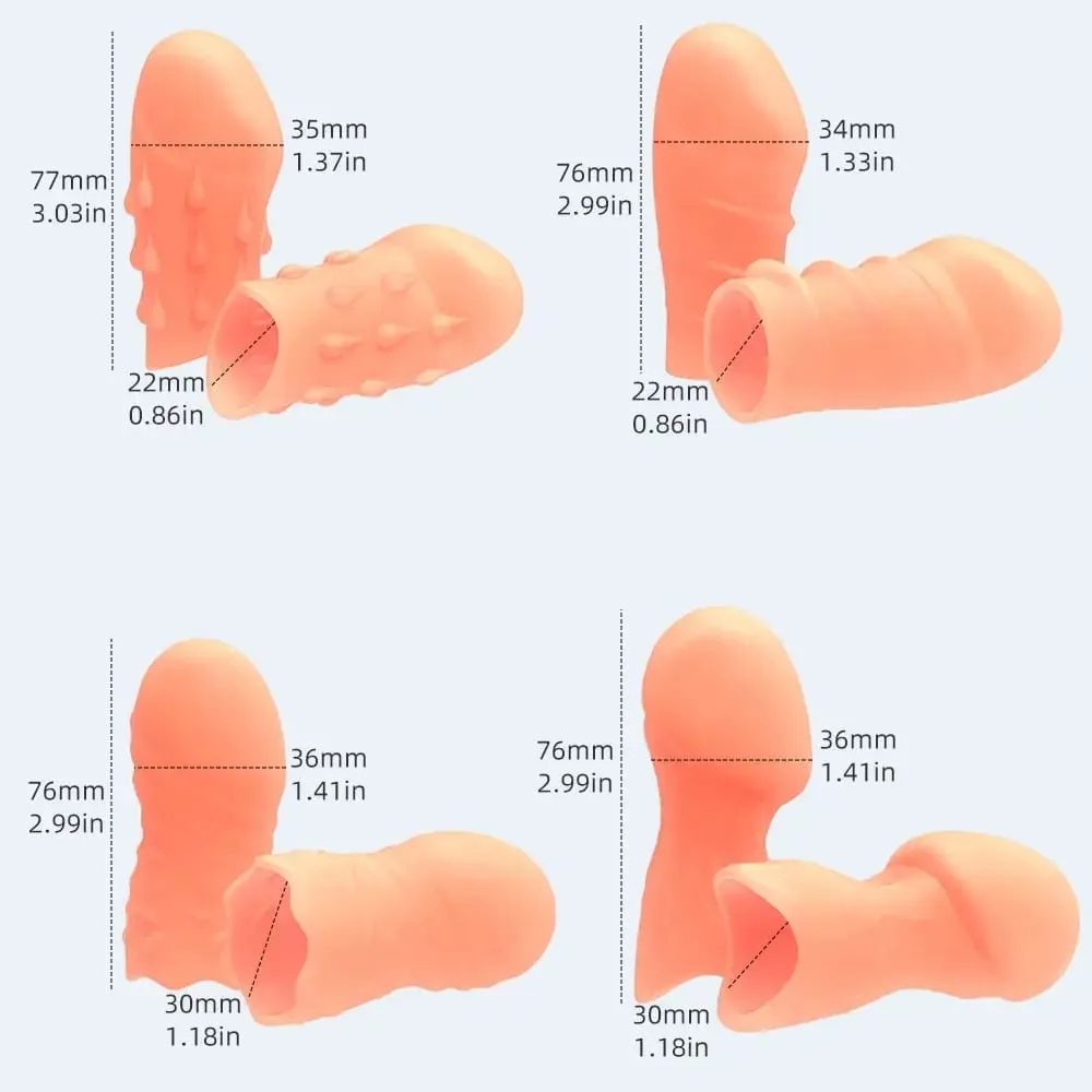 Κάλυμμα ανδρικού πέους σιλικόνης Realistic Dildo Cock Pump Phallus Extender Enlargement Dick Growing Ejaculate Orgasm Sex Toys for Man