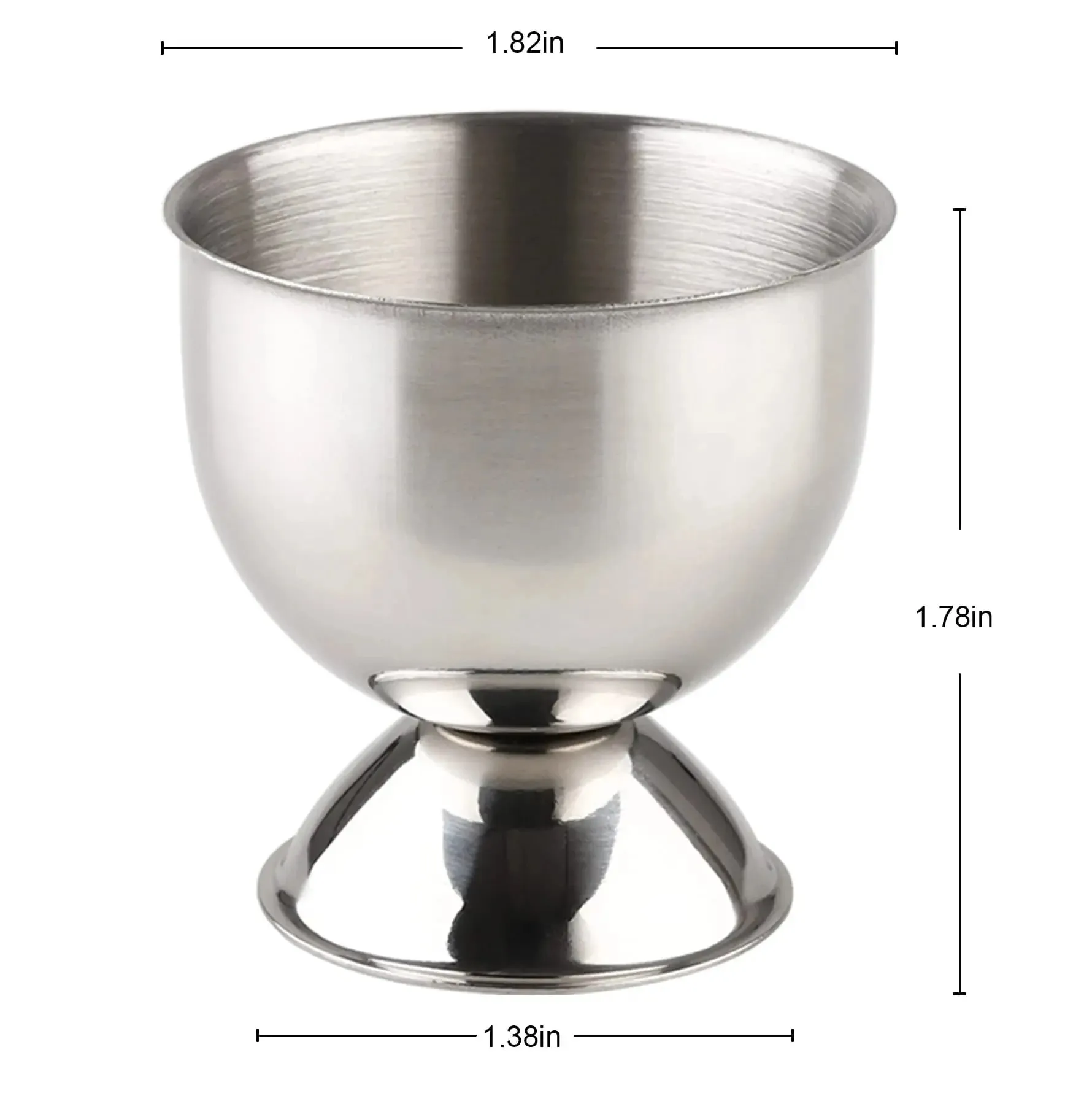 Egg Cups Set Stainless Steel Hard Soft Boiled Egg Tray Holder for Breakfast Brunch Kitchenware Christmas Gift Set Kitchen Tools