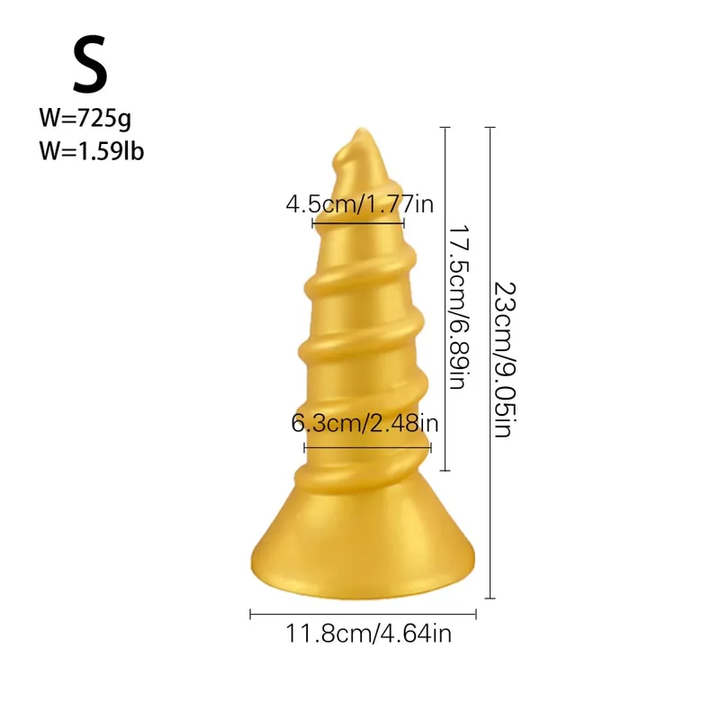 Huge Anal Plug Anal Training Dilator Big Dildo Ass Long Screw Butt Plug Large Gay Sex Toy for Women Men Prostate Massage 18 — image 15