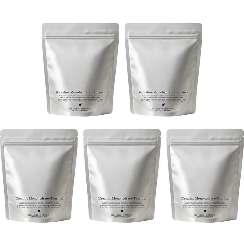 Creatine Monohydrate Taurine Powder Pure Unflavored Muscle Strength & Endurance Support Quick Dissolve 180g - 30 Servings