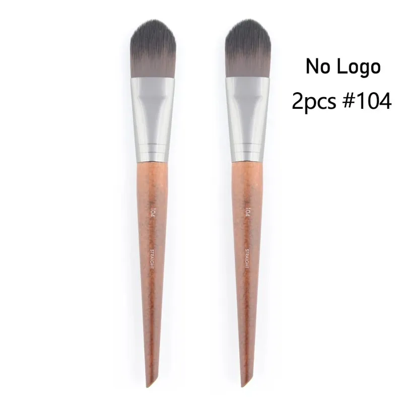 1 piece #108 Foundation Makeup brush Flat Liquid BB cream Natural wood straight Professional Face Mask Make up brushes Synthetic — image 10