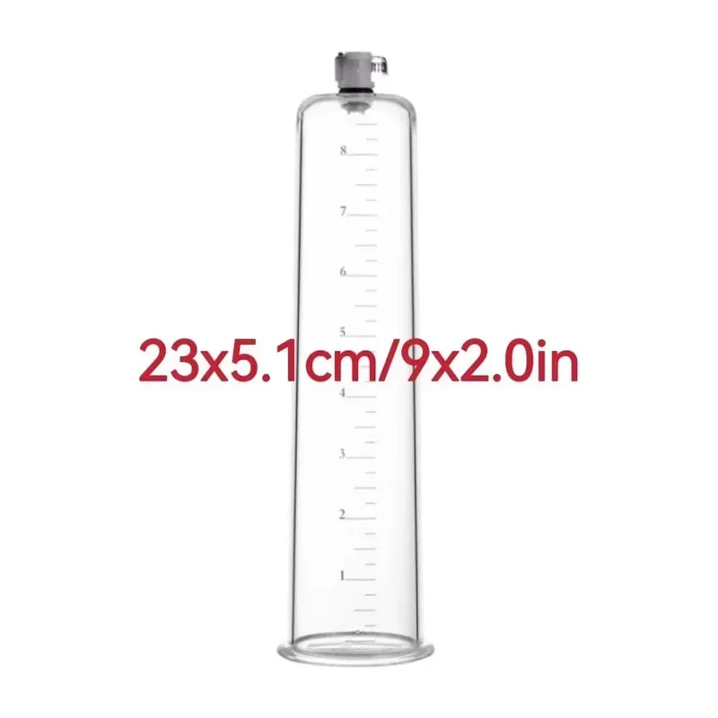 Acrylic Penis Pump Accessories Vacuum Penis Enlargement Device Masturbation Vacuum Pump Flange Pump Penis Cylinder Set Sex Toys