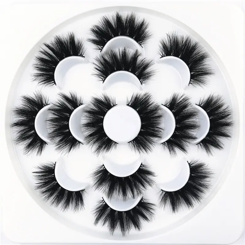 7/10 Pairs 3D False Eyelashes Naturally Long Thick Eyelashes 20mm Dramatic Eyelash Extension Sexy Eye Makeup Eyelash Cosmetics — image 1