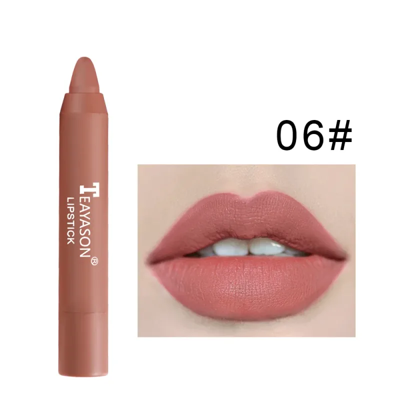 Matte Lipstick Easy Coloring Non-Stick Cup Long-Lasting Comfortable Wear Lip Makeup for Women — image 12