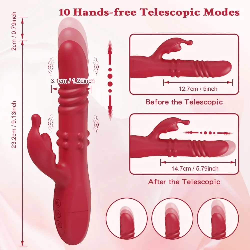 Rabbit Thrusting Vibrator for Women Clitoris Stimulator Powerful G Spot Vagina Massage Female Masturbator for Adult Sex Toys — image 3