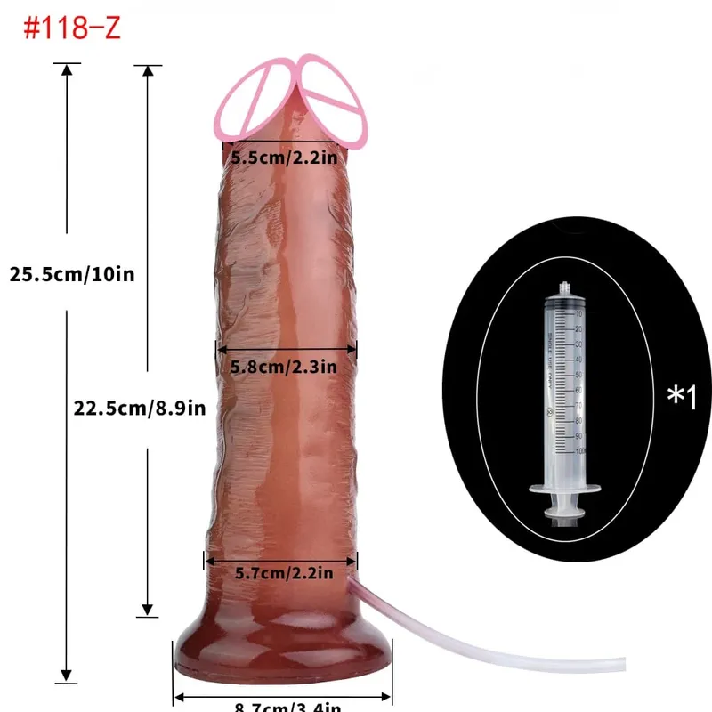 Lifelike Squirting Penis Silicone Ejaculation Large Realistic Dildo With Sucker Skin Touch Anal Sex Toys For Women