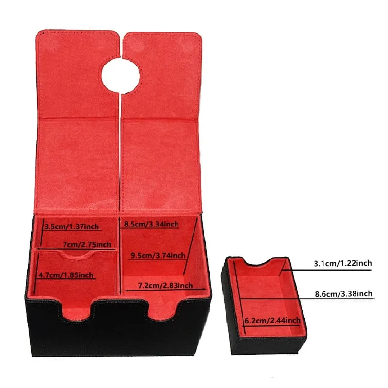 Card Storage Box Card Box Big Case Mezzanine Storage Box Top Side Installation Toys Games Collection Card for Trading — image 6