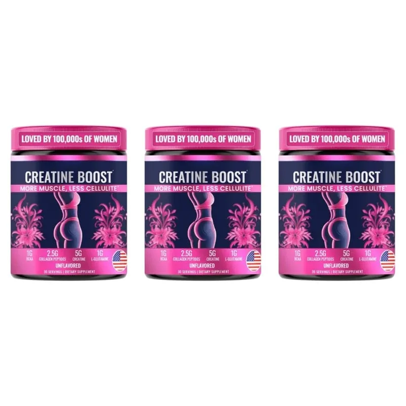 Muscle Development Post-Workout Recovery Elasticity Creatine for Women Booty Builder Supplement with Collagen & BCAA Supports