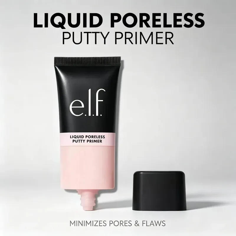 e.l.f. Kem lót dạng lỏng Poreless Putty Primer Kết cấu kem nền trang điểm trên khuôn mặt Giảm thiểu lỗ chân lông Kiểm soát dầu Mỹ phẩm cho làn da không tì vết — image 7