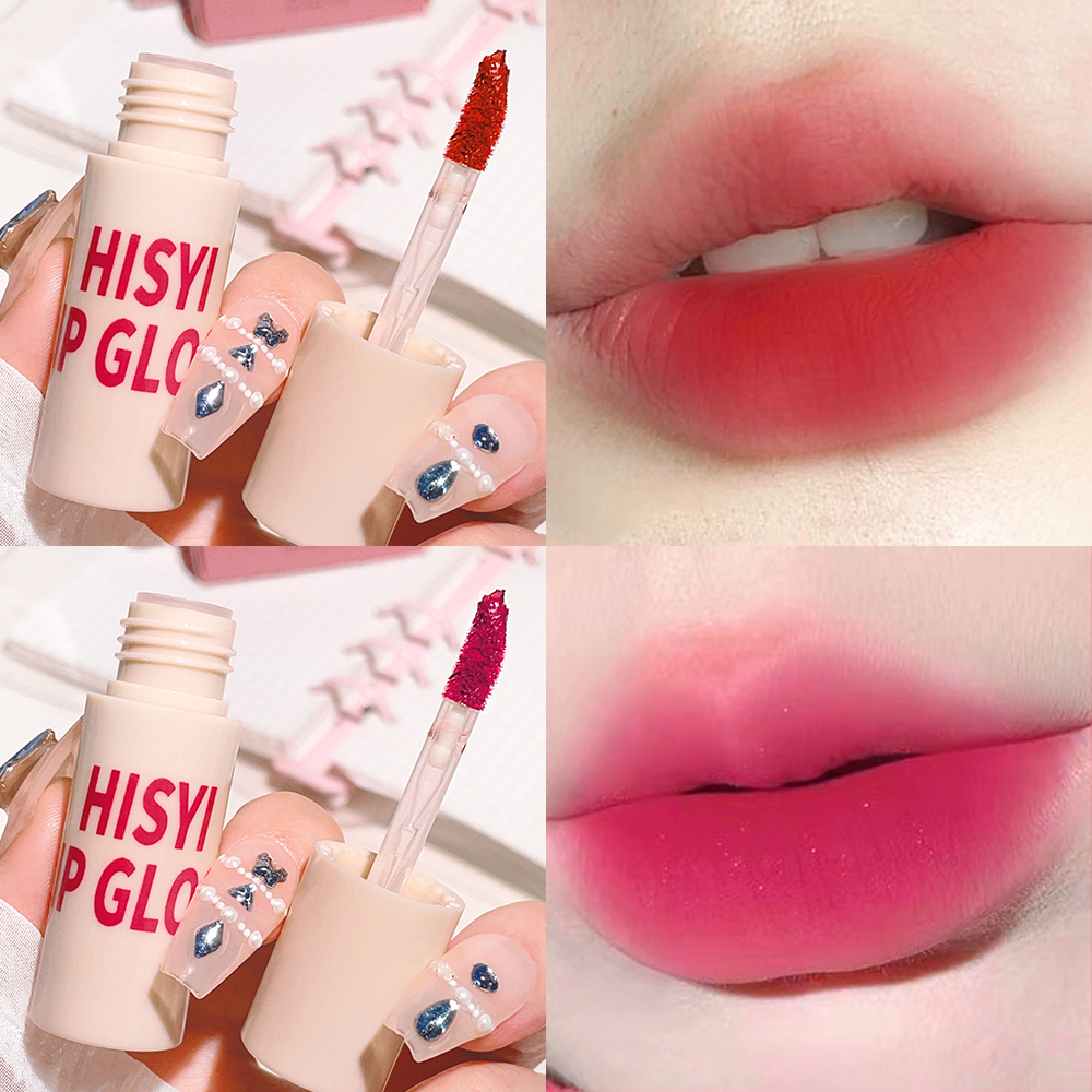 6 Colors Matte Velvet Lip Glaze Natural Long-Lasting Highly Pigmented Lipstick Portable Matte Finish Universal Lip Glaze Makeu