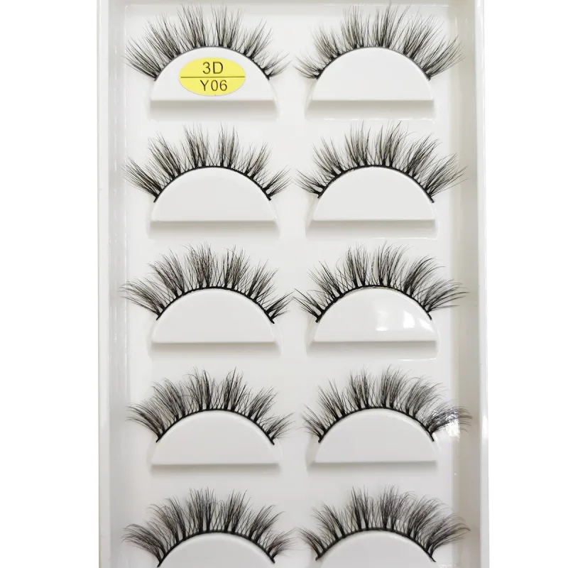 Natural 3D Mink False Eyelashes Soft Wispy Fluffy Eye Faux Lashes Make Up Eyelash Beauty Cat Cilios 5 Pairs 15 Styles