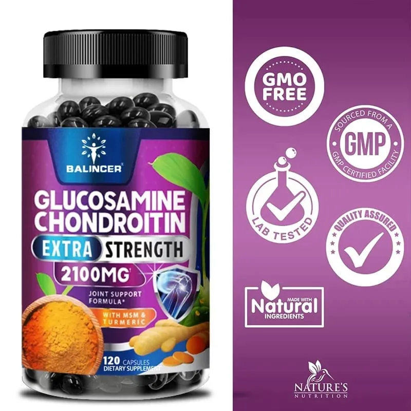 Balincer Supplement Glucosamine 2100mg with Chondroitin |Joint Mobilization Helps with Joint Mobility |Joint Support Supplement