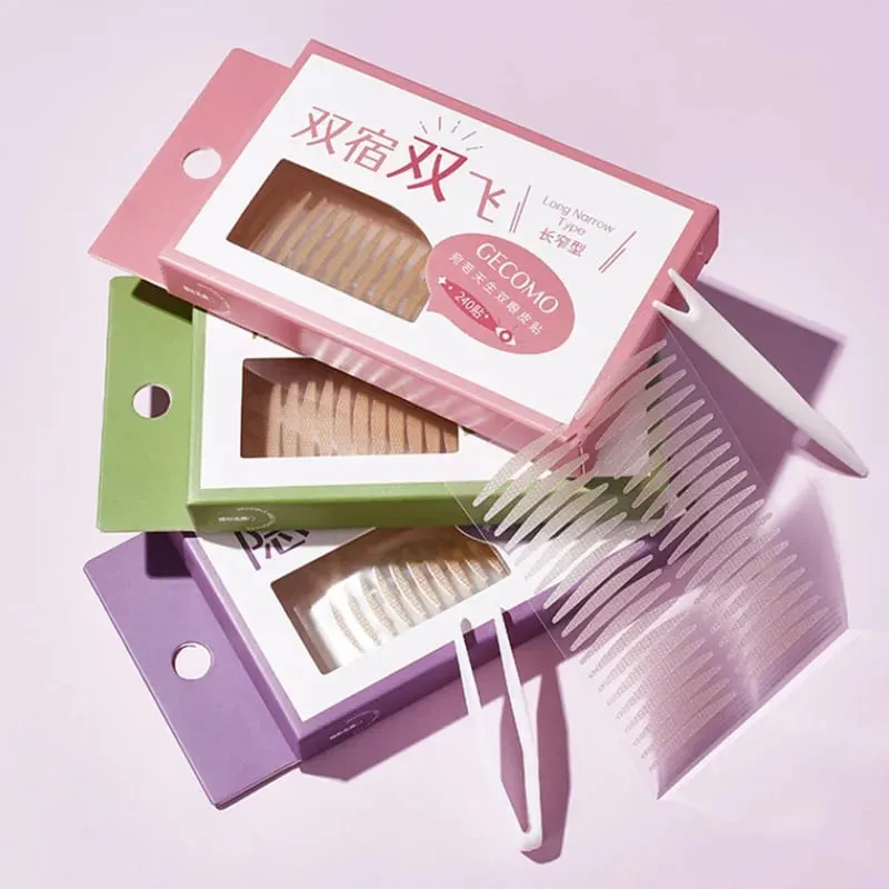 960PCS Invisible Double Eyelid Tape Sticker Long Lasting Double-Fold Self-Adhesive Paste Clear Beige Big Eye Tools — image 6