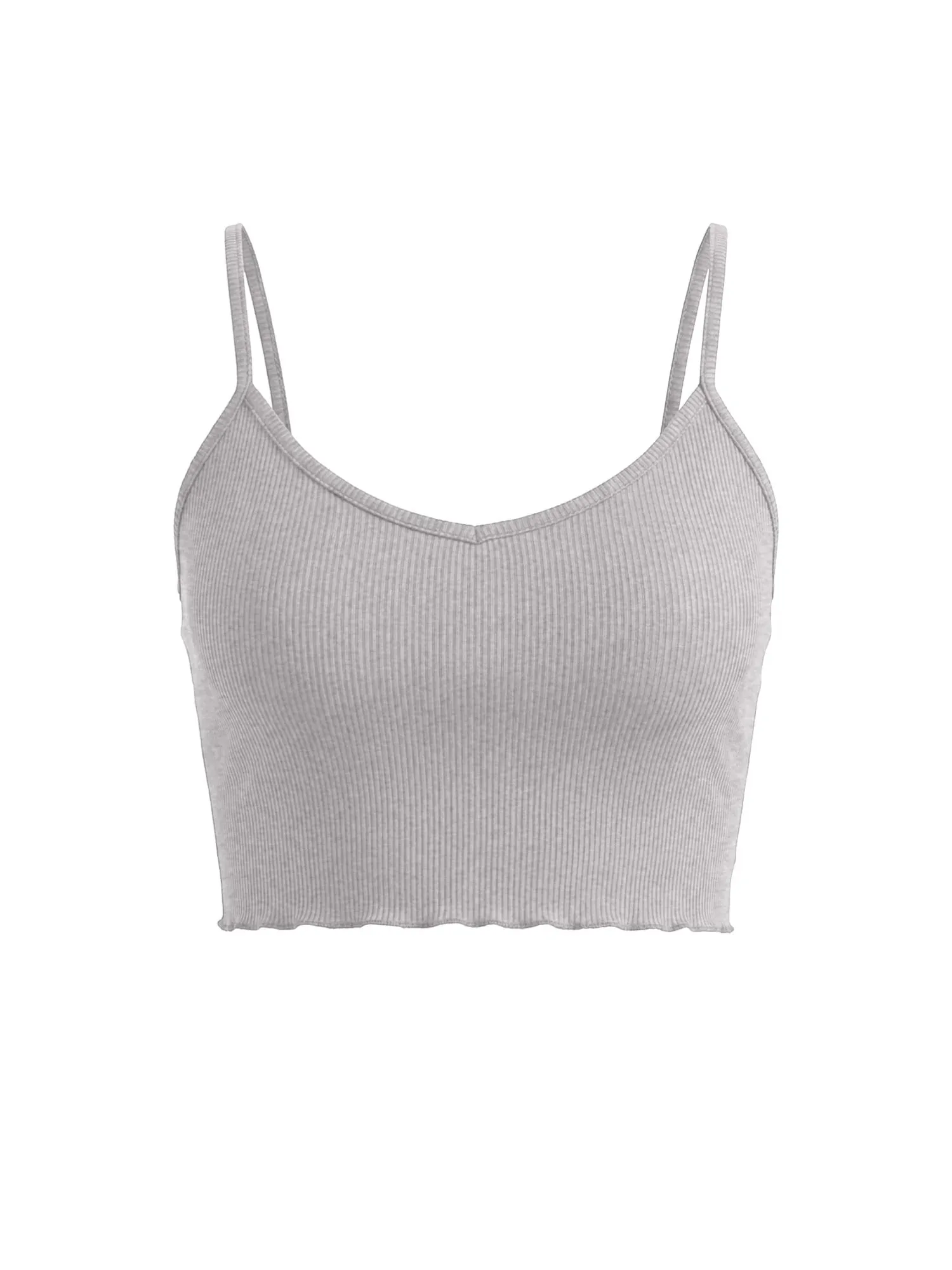 2026 New Ribbed Knit Crop Top Sleeveless Low Cut Cami Bodycon Slim Fit Basic Vest for Streetwear & Vacation
