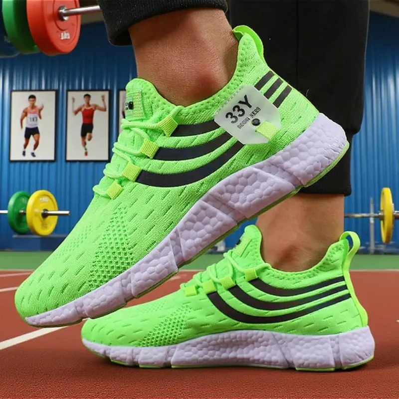 Men's Mesh Sneakers Lightweight Comfortable Soft Breathable Running Shoes Athletic Jogging Tenis Multi Colored Walking Shoes Men