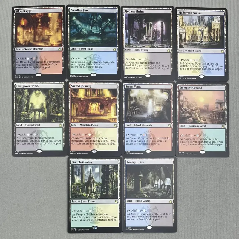 TCG Proxy Cards Deck Borad Games Single Hologram Black Lotus Power9 Dual Lands The One Ring — image 23