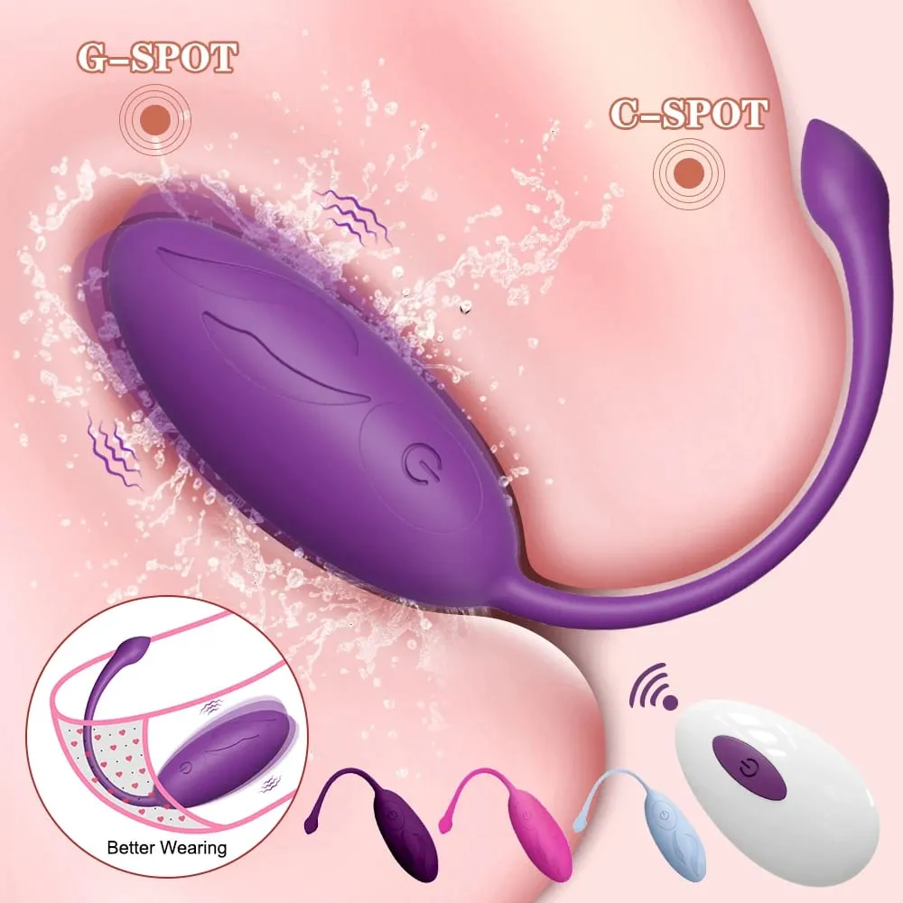 Mainan Seks Penggetar Peluru Remote Control untuk Wanita Dewasa Simulator G-spot Bola Vagina Sumbat Anal Bergetar Telur Cinta Masturbasi