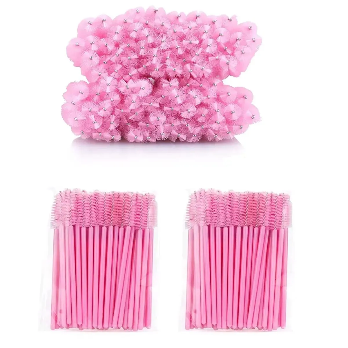 100/500pcs Disposable Eyebrow Eyelash Brushes Wands Eyelash Spoolies Applicator for Eyelash Extension Makeup Tool Wholesale