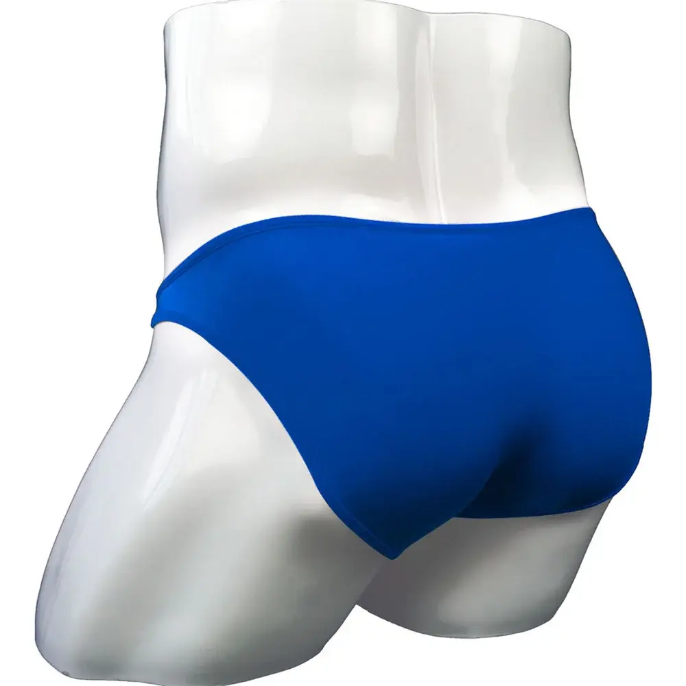 Sexy Men's U Convex Nylon Briefs Detachable Buckle Low Waist Ice Silk Underwear Comfortable Milk Silk Seamless Thin Panties