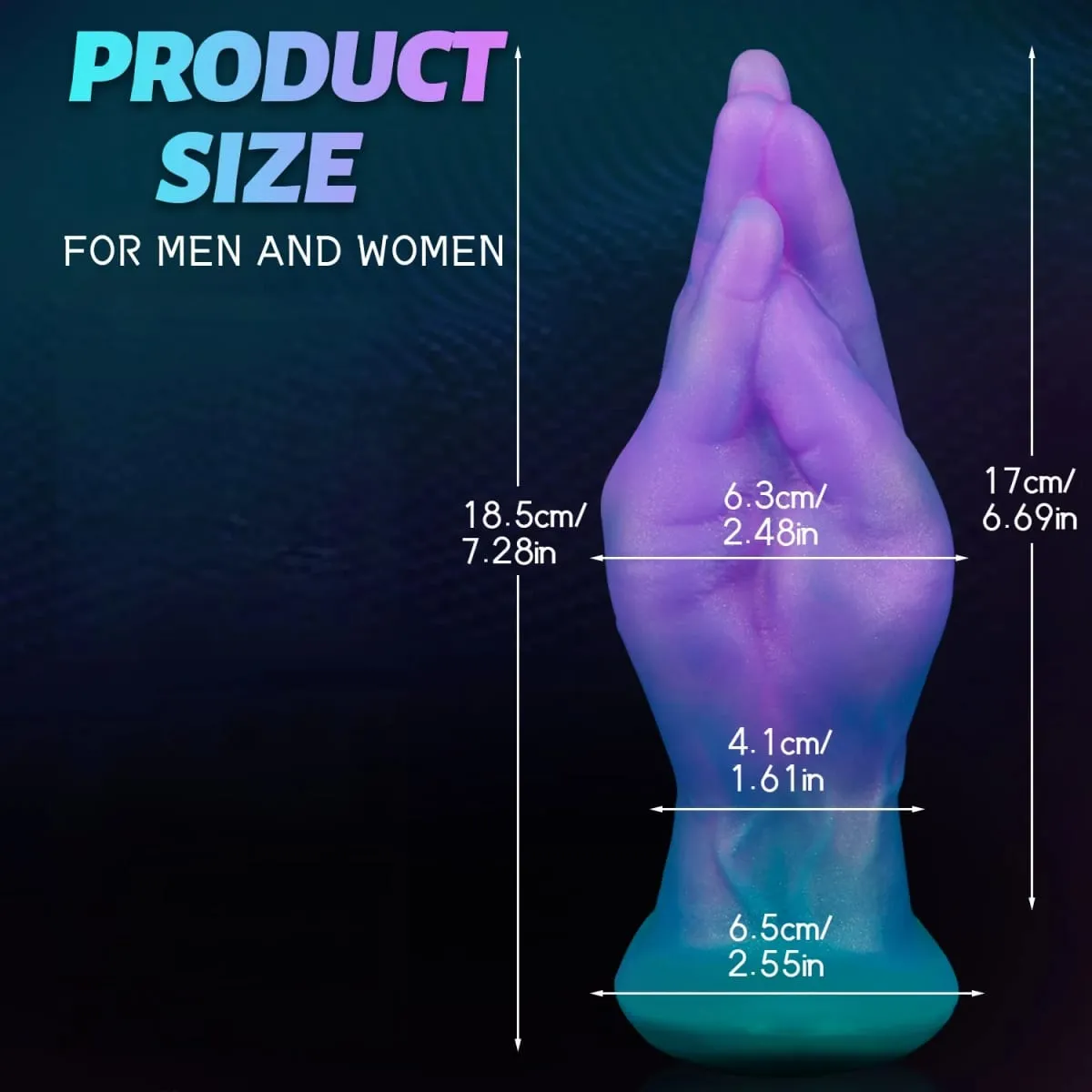 Bærbar Fist ButtPlug Remote Vibrator Dildo Finger Vagina Anal Massage G-Spot-stimulering til voksen masturbator Fisting Sexlegetøj