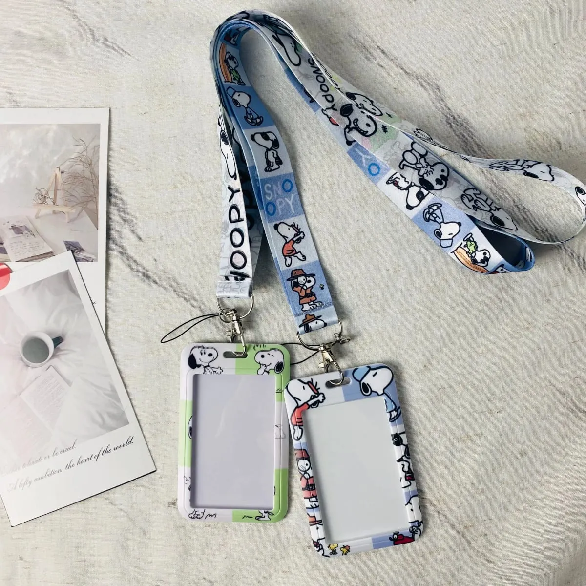 Credential Holder Cartoon Animal Neck Strap Lanyard for Key Keychain USB Badge Holder Keyring Accessories Gifts