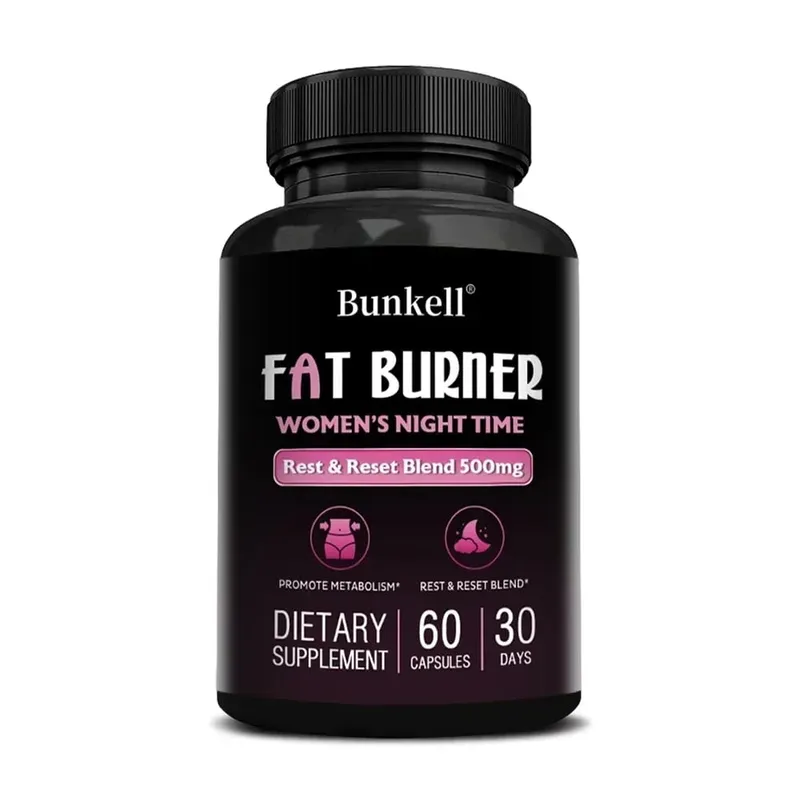 Night Fat Burning Capsules - Enhance Immune System Promote Metabolism Healthy Weight Management 120 Capsules