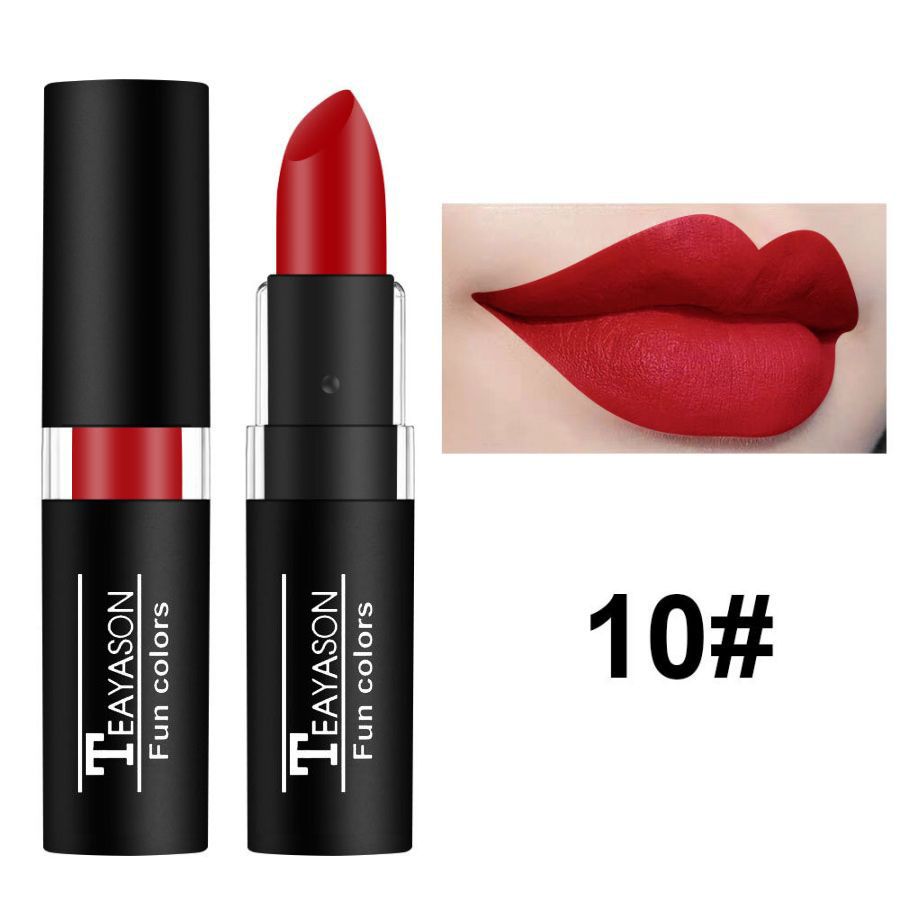 12 Color Waterproof Lasting Sexy Red Lipstick Matte Lipstick Cosmetics Lip Gloss Waterproof Long-lasting