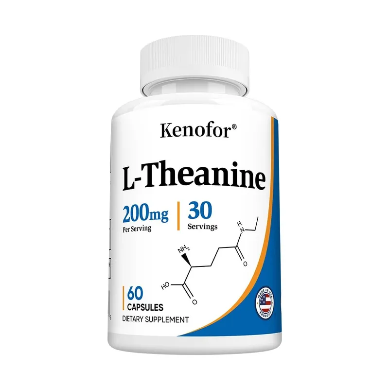 L-Theanine 200 Mg Extra Strength Theanine Supplement – ​​Focus and Relaxation Support Improved Sleep Non-GMO and Gluten-Free