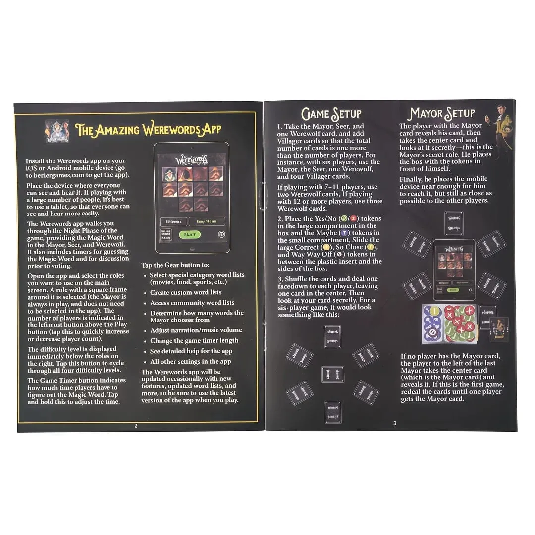 "Hidden Identity Word Board Game Werewolf-Style Word-Guessing Game Interactive Card Toy for Multi-Person Gatherings" Card Game Board Game Ideal for Family Gatherings Gift