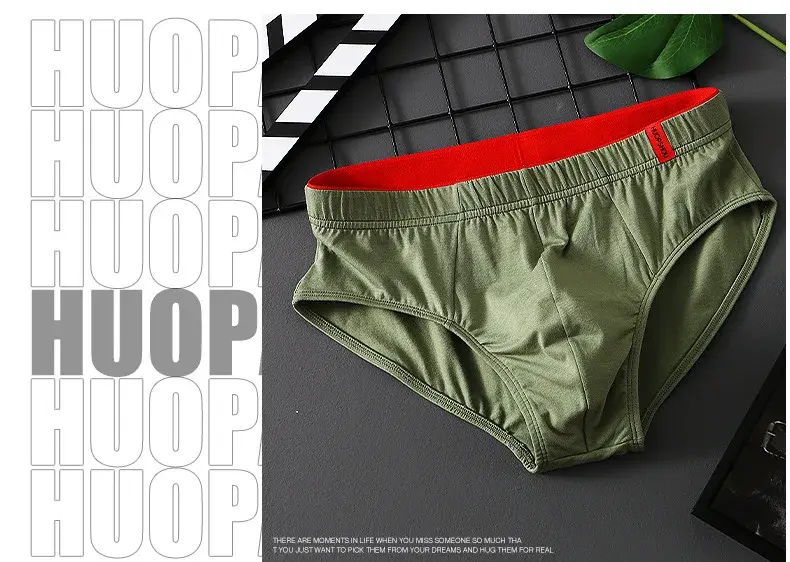 1/3PCS Men's Pure Cotton Briefs High Quality Comfortable Underpants Breathable Shorts Underwear Lingerie Panties Calcinha Cuecas
