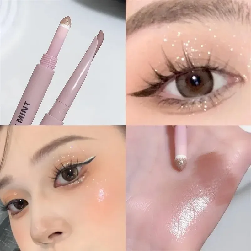 Double-end Lying Silkworm Eyeliner Shadow Highlight Glitter Matte Aegyosal Pen Natural Long Lasting Brightening Cream Eye Makeup — image 9