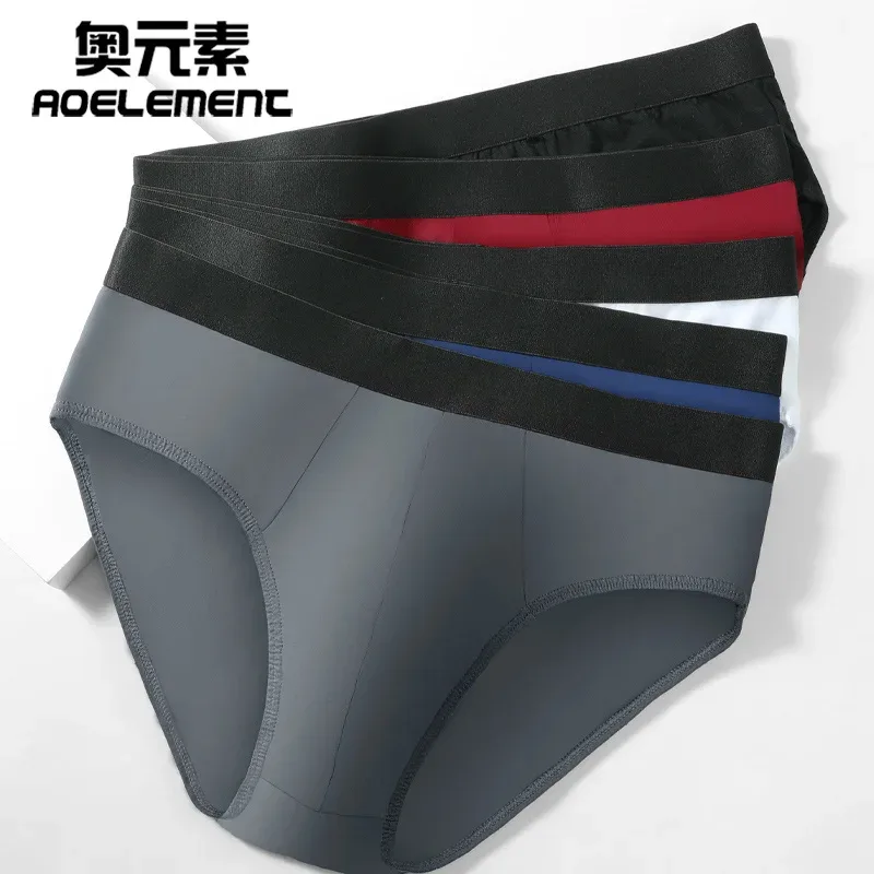 Intimo in cotone da uomo, slip estivi in ​​cotone sottile da uomo, pantaloni sexy a vita bassa, pantaloncini taglie forti da ragazzo
