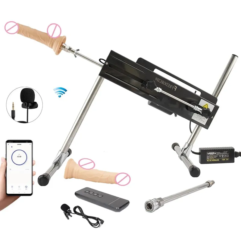 120W Sexmaschine Starke Leistung Turbogetriebe Masturbation Liebesmaschine V-U-Lock Vibrator Sexmaschine mit Dildo