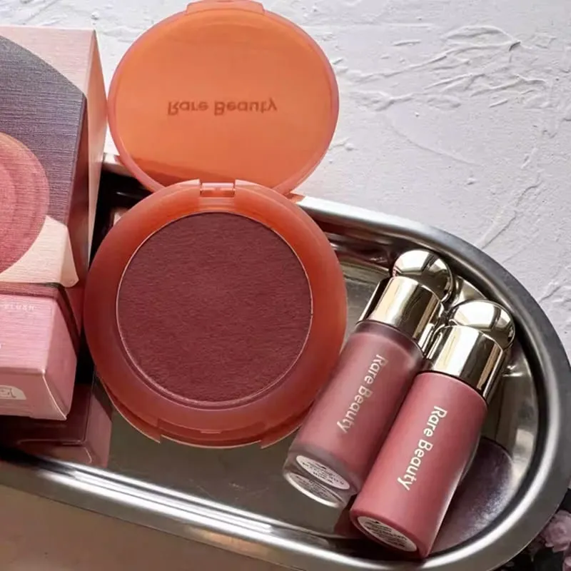 Rare Beauty Easy To Apply Highlighter Eyeshadow Palette Blush Hydrating Brightening Mashed Potato Blush Enhance Facial Details