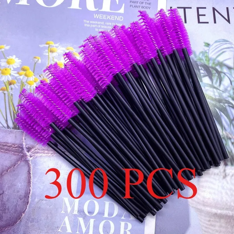 150/300pcs Mascara Wands Eyelash Brush Spoolies for Eye Lash Extension Eyebrow and Makeup Tool Wholesale Makeup Brushes