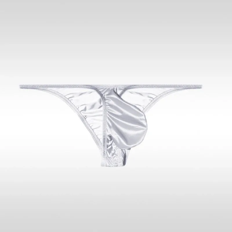 Men's Underwear Ice Silk Low Rise Sexy Bikini Briefs