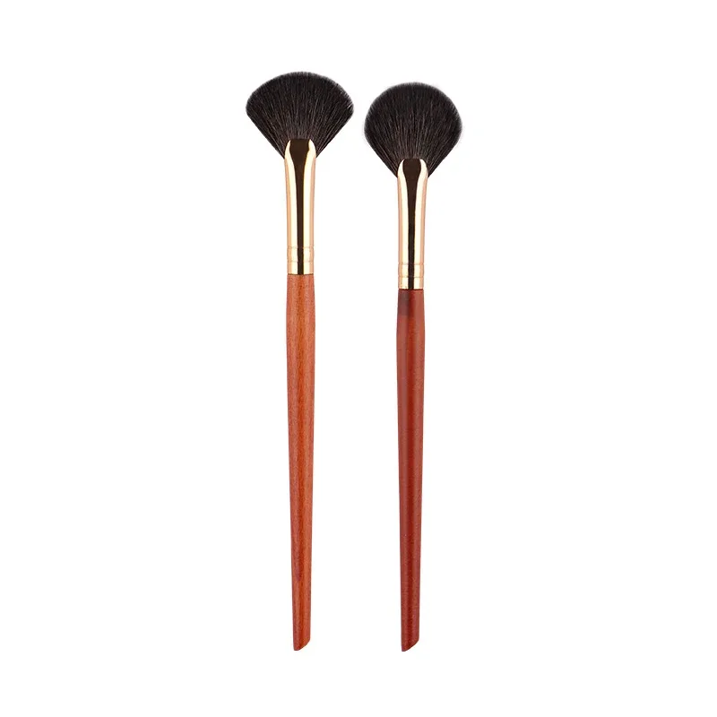 1 piece Small Fan Makeup brushes Highlighter Nose shadow Make up brush Blusher contour exquisite beauty tools Goat hair — image 15