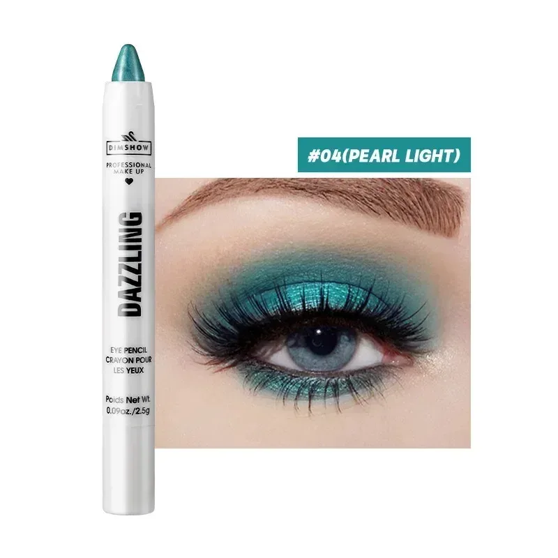 12 Colors Pearlescent Eyeshadow Pencil Waterproof Long Lasting Glitter Shimmer Eye Shadow Pen Eyeliner Stick Eyes Makeup Tools