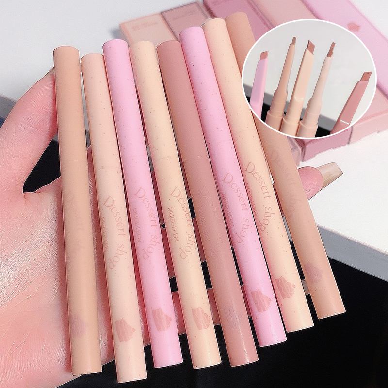 Dessert Lip Liner Automatic rotating waterproof lasting no color outline lip lipstick pen — image 6